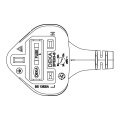 Mains Power Lead - 2425738073 Power Cord uk 1 9x05 [Electrolux Aeg]